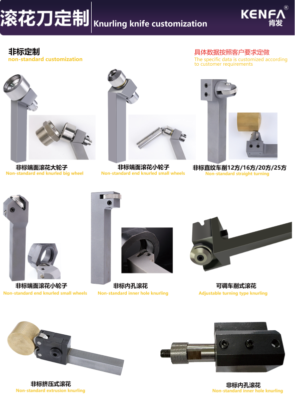 KENFA Custom non-standard knurling tools overview