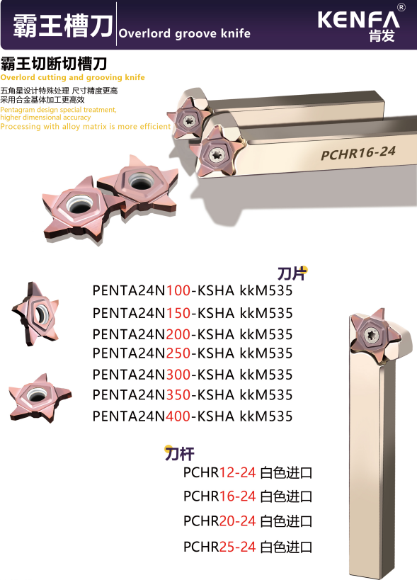 KENFA Overload PENTA grooving tool overview